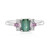 Benedito Green Tourmaline Silver Ring (Adela Silber)