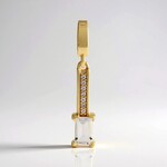 Ciondolo in argento con Petalite