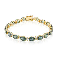 Gouden armband met Petrolkleurige saffieren (CIRARI)