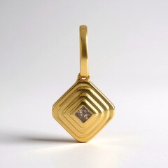 Ciondolo in argento con Diamante Champagne I2