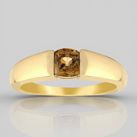 Anello in oro con Zircone Kings Plains Giallo