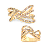 Gouden ring met I2 Bruine Diamanten (SUHANA)