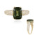 Ludwigit-Peridot-Goldring (de Melo)