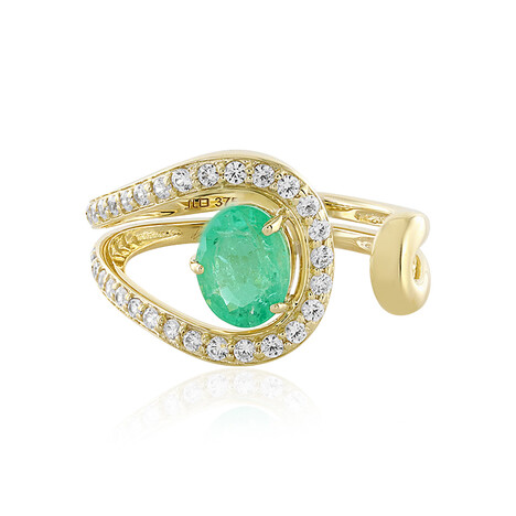 Gouden ring met een Russische smaragd (de Melo)