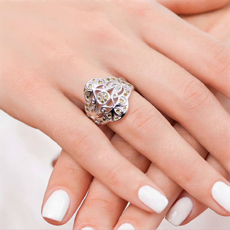 Marcasite Silver Ring (Annette classic)