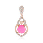 Colgante en plata con Ópalo rosa de Etiopía