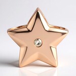 Ciondolo in argento con Diamante Argyle Rose de France I1 (Annette)