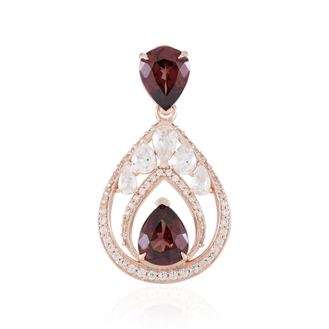 Colgante en plata con Zircón rosado (Adela Silber)