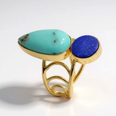 Anello in argento con Turchese Campitos