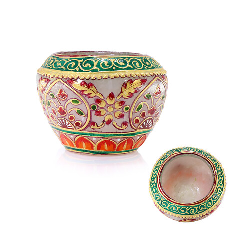 Weißer Quarz-Schale