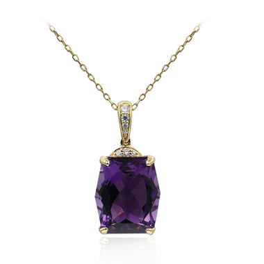 Amethyst-Goldhalskette