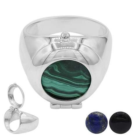 Edelstein-Silberring