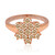 9K SI1 Argyle Rose De France Diamond Gold Ring (Annette)