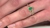Anillo en oro con Esmeralda de Zambia AAA