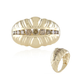 Gouden ring met I2 Champagne Diamanten (de Melo)