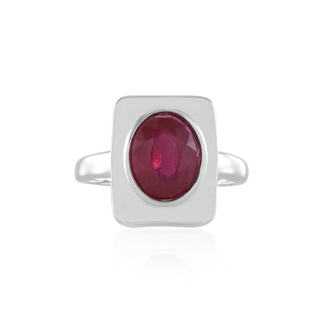 Zilveren ring met een Madagaskar Robijn (de Melo Essence)