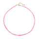 Collier en argent et Opale rose d'Éthiopie
