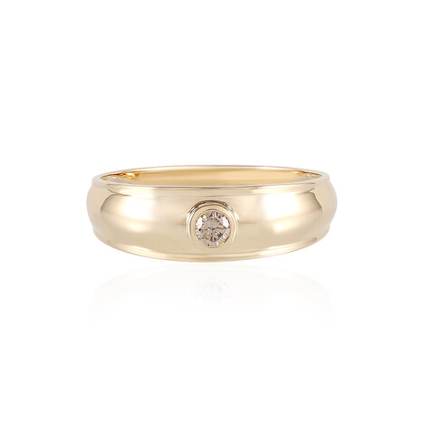 I2 Schokoladen-Brillant-Goldring