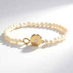 Bracciale in argento con Diamante SI1 (G) (Annette)