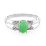 Anello da uomo in argento con Crisoprasio Imperiale