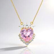 Kunzite Silver Necklace