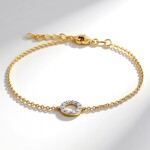 Bracciale in argento con Diamante VS1 (G) (Annette)