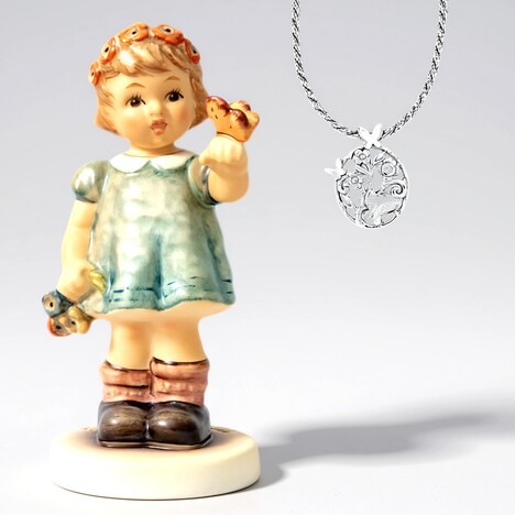 Collier en argent et Topaze blanche