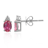 Pendientes en oro con Zafiro rosado (CIRARI)