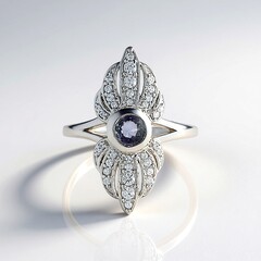 Anello in argento con Tanzanite (non riscaldata)