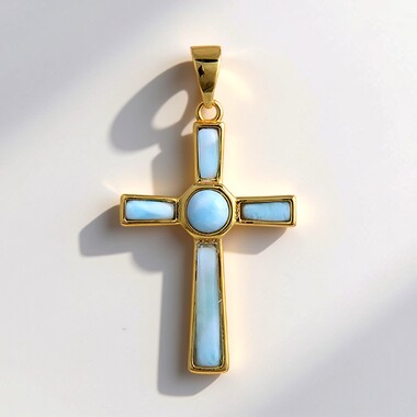 Colgante en plata con Larimar