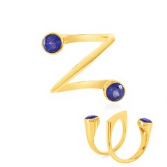 Bague en argent et Tanzanite (de Melo Essence)