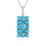 Collar en plata con Turquesa bella durmiente (Faszination Türkis)