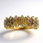 Anillo en oro con Diamante fancy SI2 (CIRARI)