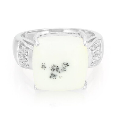 Dendriten-Achat-Silberring
