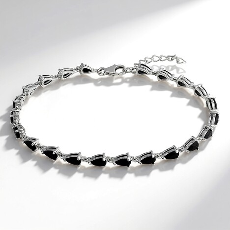 Bracciale in argento con Spinello Nero