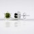 Orecchini in argento con Vesuvianite