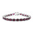Rhodolite Silver Bracelet