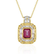 Collar en plata con Topacio rosa (Gems en Vogue)