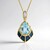 Collana in argento con Topazio Blu Cielo (Adela Silber)
