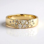 Anello in oro con Diamante Cioccolato I2 (SUHANA)