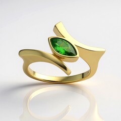 Anello in oro con Tsavorite (CUSTODANA)