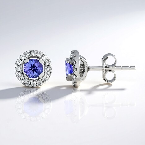 Orecchini in argento con Tanzanite