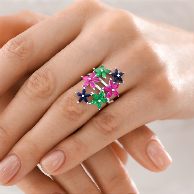 Edelstein-Silberring