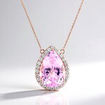 Collier en argent et Kunzite