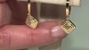 Pendientes en plata con Diamante champán I2