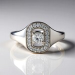 Bague en argent et Zircon