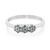 Bague en argent et Diamant fantaisie