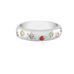 Zilveren ring met saffieren