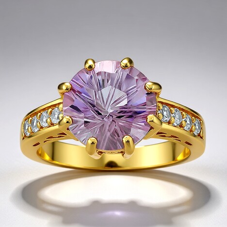 Anello in argento con Ametista Boliviana