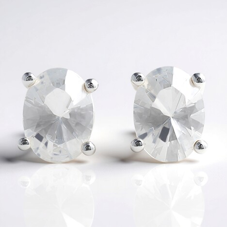 Orecchini in argento con Danburite